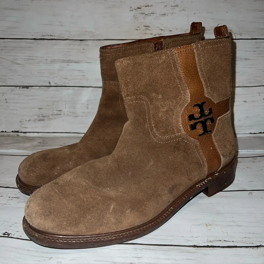 Tory Burch Brown Ankle Boots 9.5